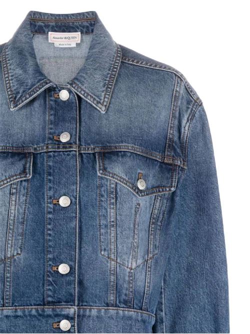 Women's denim jacket. Alexander McQueen | 775898QMABJ4109